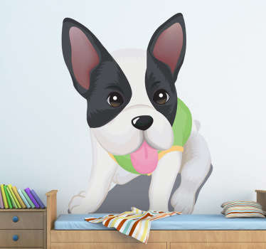 Adesivo bambini cagnolino seduto