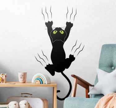 Adesivo bambini gatto sulla parete