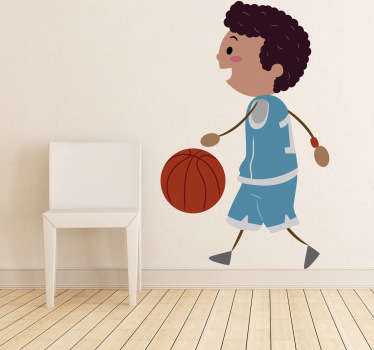 Adesivo bambini gioco basket