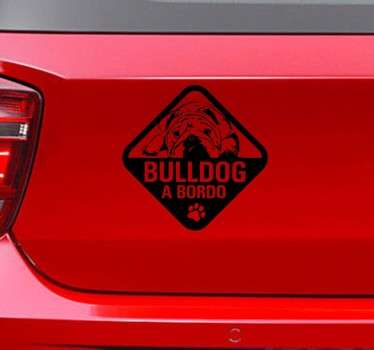 Adesivo Bulldog a bordo