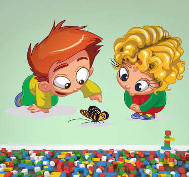 Adesivo cameretta bimbi curiosi