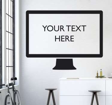 Adesivo decorativo computer personalizzato