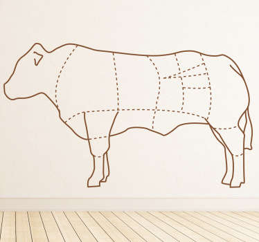 Adesivo decorativo parti bovino