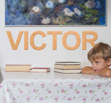 Adesivo di sughero personalizzabile