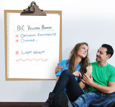 Adesivo lavagna cancellabile block notes