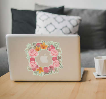 Adesivo Macbook Fiori