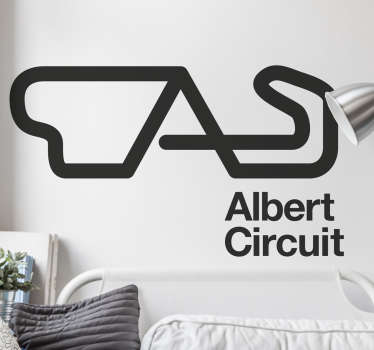 Adesivo moto circuito personalizzabile