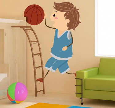 Adesivo murale gioco basket 6