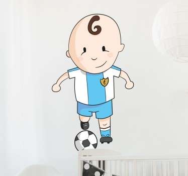 Adesivo per bambino calciatore Tenviniño