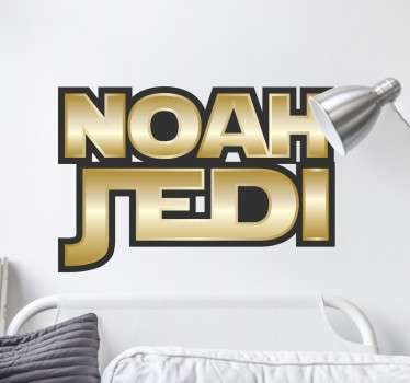 Adesivo personalizzabile nome Jedi