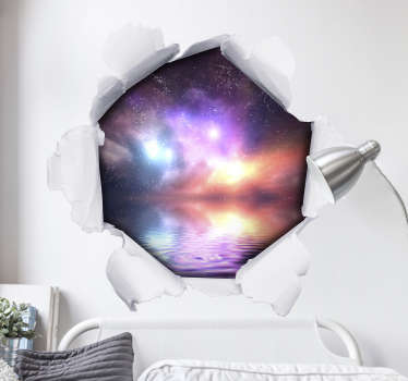 Adesivo personalizzato con foro di carta 3d