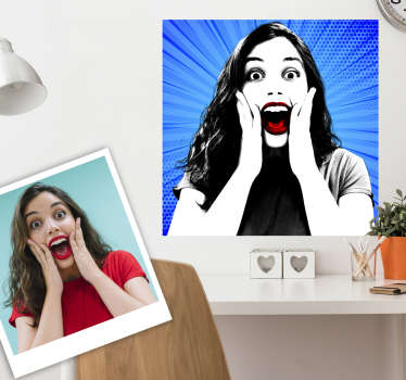 Adesivo stile pop art