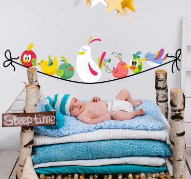 Sticker cameretta cuccioli simpatici