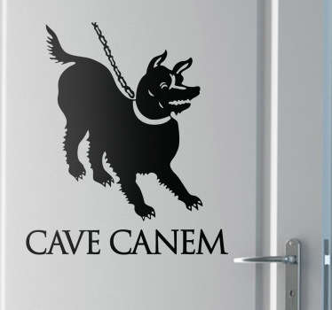 Sticker cave canem