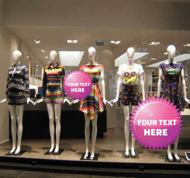 Sticker cerchio offerta viola