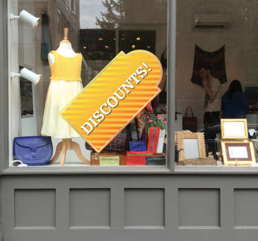 Sticker decorativo banner a righe 2