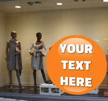 Sticker decorativo bolla promozione