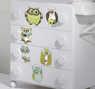 Sticker decorativo collezione rapaci