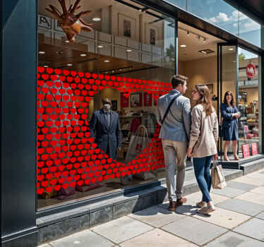 Sticker decorativo cuore San Valentino 1