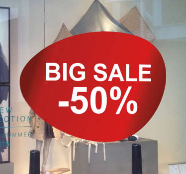 Sticker decorativo etichetta ovale 1