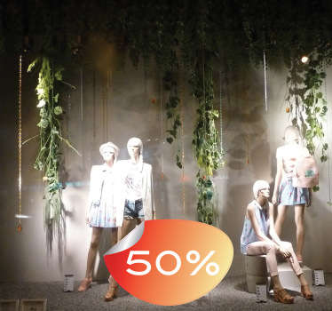 Sticker decorativo etichetta ovale 2