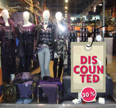 Sticker decorativo etichetta sconto 1