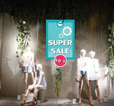 Sticker decorativo etichetta sconto 2