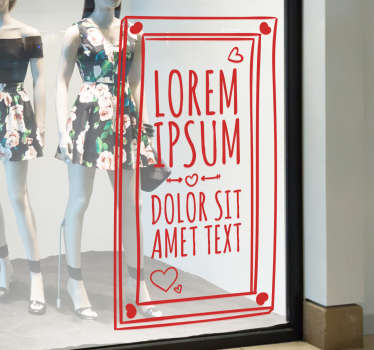 Sticker decorativo manifesto San Valentino