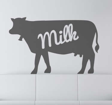 Sticker decorativo mucca milk