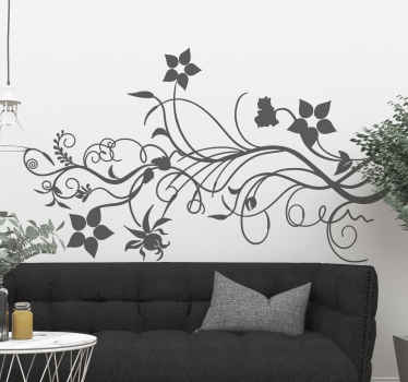 Sticker decorativo natura floreale
