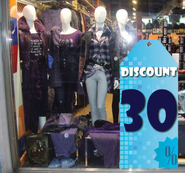 Sticker decorativo offerta feste 1