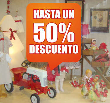 Sticker decorativo offerta negozio 7