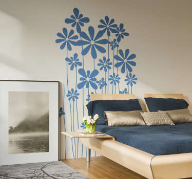 Sticker decorativo steli in fiore