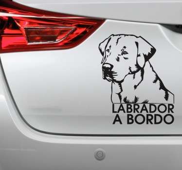 Sticker Labrador Retriever a Bordo