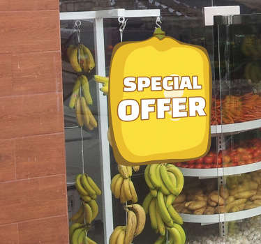 Sticker offerta limone