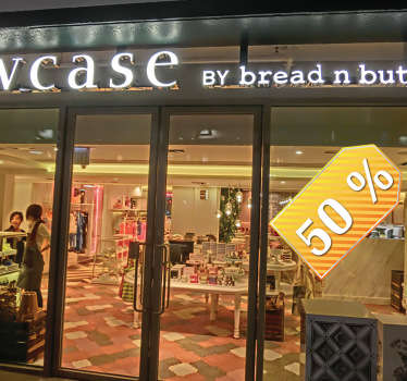 Sticker personalizzabile offerta giallo