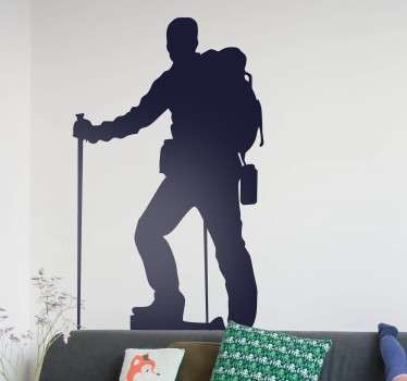 Sticker silhouette escursionista