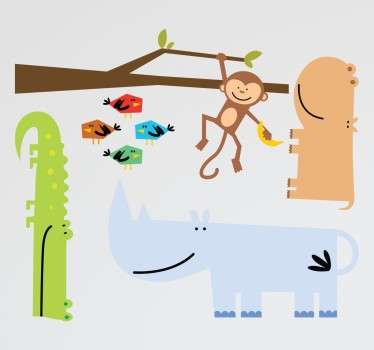 Stickers animali savana