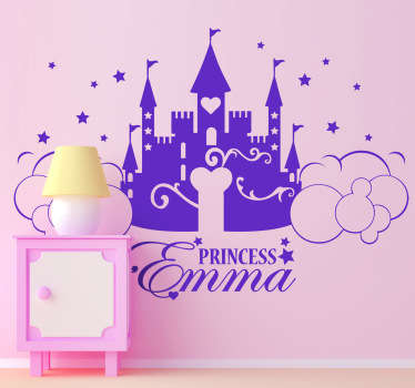 Wall sticker castello principessa