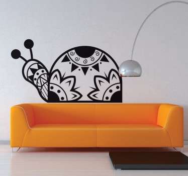 Wall sticker lumaca etnica