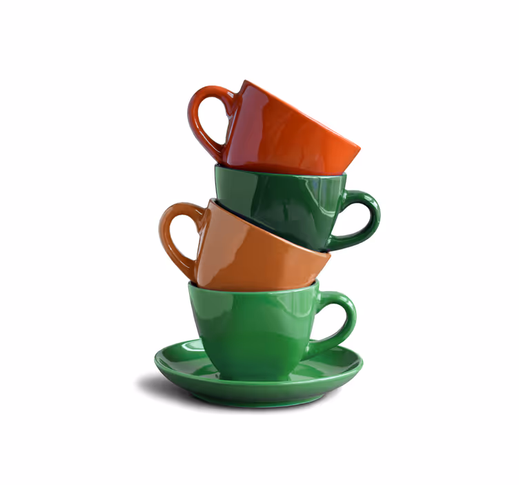 Tenda a rullo cucina tazze - TenStickers