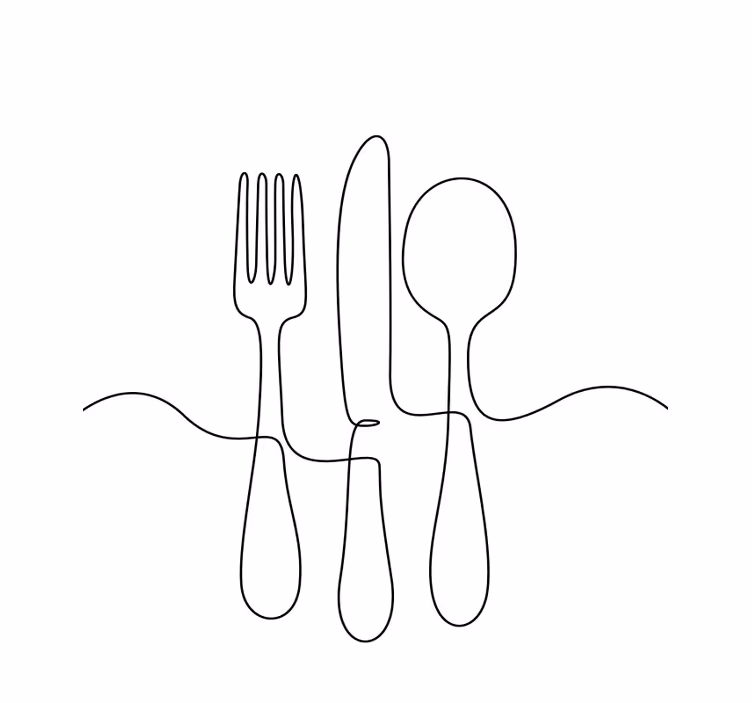 Tenda a rullo cucina strumenti da cucina - TenStickers