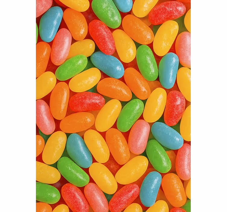 Tenda a rullo cucina caramelle gommose colorate - TenStickers
