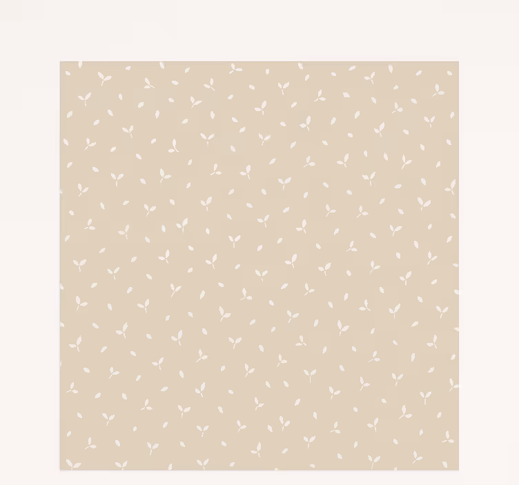 Tenda a rullo cameretta motivo di foglie beige - TenStickers