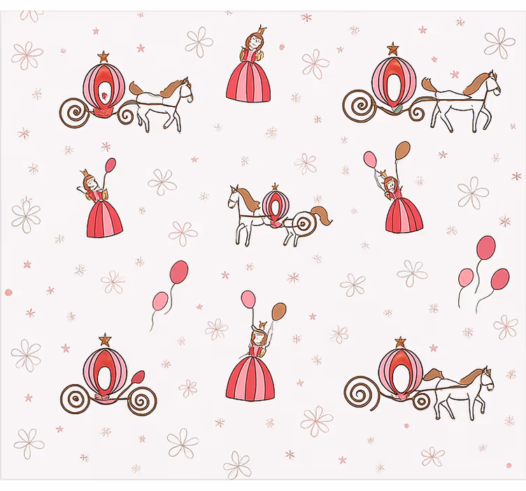 Tenda a rullo cameretta principessa della coda delle fate - TenStickers