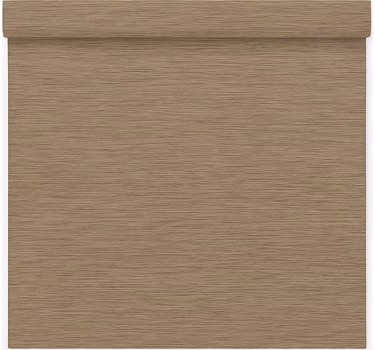Tenda a rullo soggiorno tessuto marrone minimalista - TenStickers