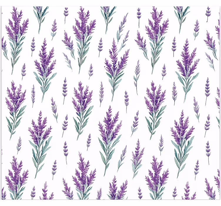 Tenda a rullo cucina rametti di lavanda acquerellati - TenStickers