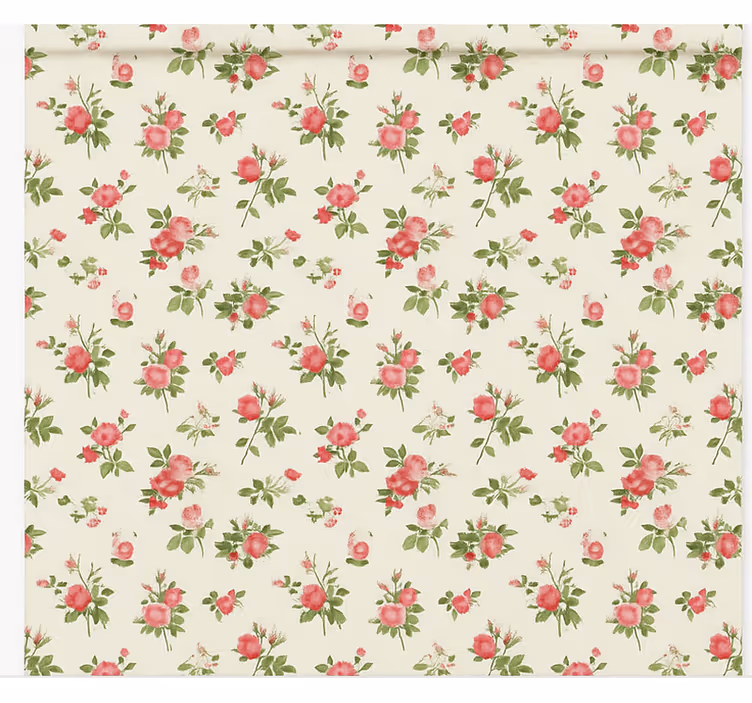 Tenda a rullo cameretta rosa di campagna inglese - TenStickers