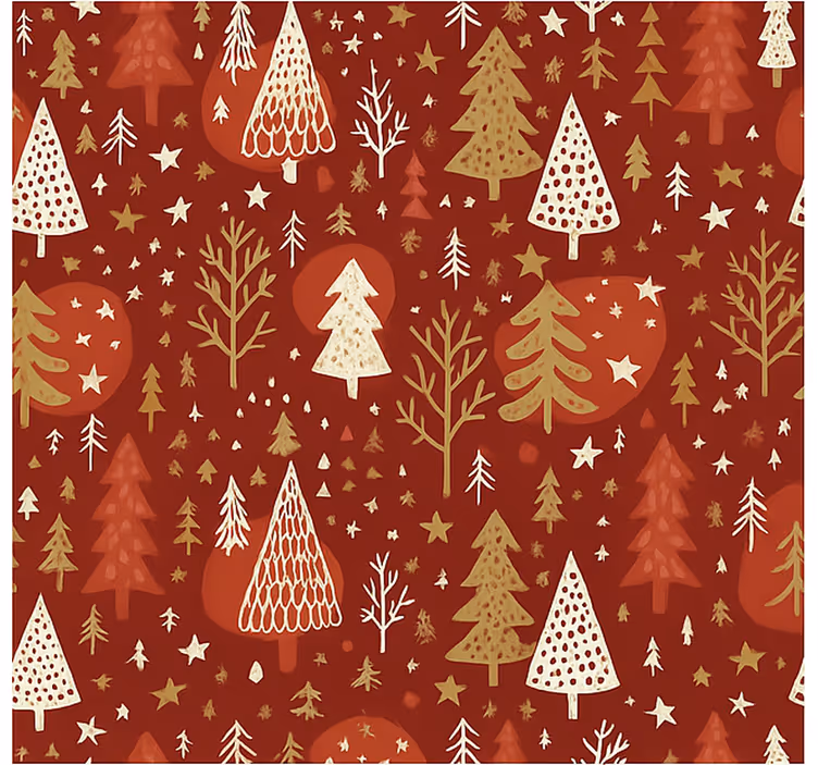 Tenda a rullo soggiorno icone festive verdi - TenStickers