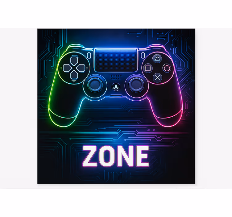 Tenda a rullo gamer zona console di gioco - TenStickers
